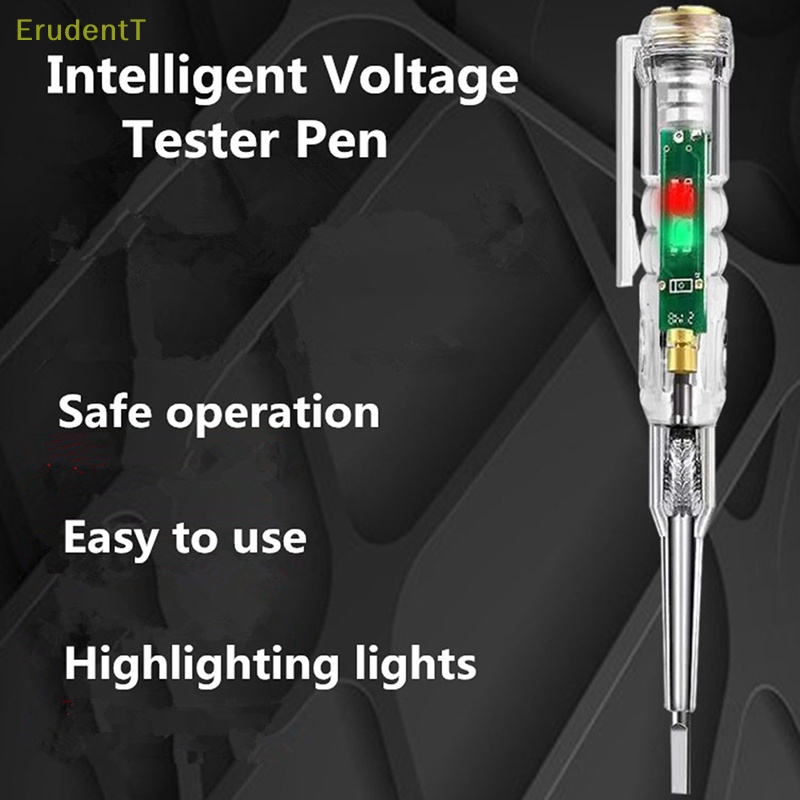 erudentt-ปากกาทดสอบแรงดันไฟฟ้า-ไม่สัมผัส-ปากกาทดสอบเหนี่ยวนํา-โวลต์มิเตอร์-เครื่องตรวจจับพลังงาน-ใหม่