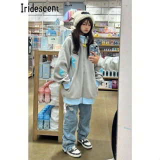 Iridescent เสื้อกันหนาว เสื้อฮู้ด Popular Korean สบาย unique WWY2390RL337Z230912