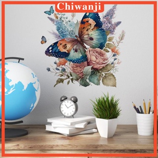 [Chiwanji] สติกเกอร์ติดผนัง ลายดอกไม้ ผีเสื้อ สําหรับห้องนอนเด็กผู้หญิง