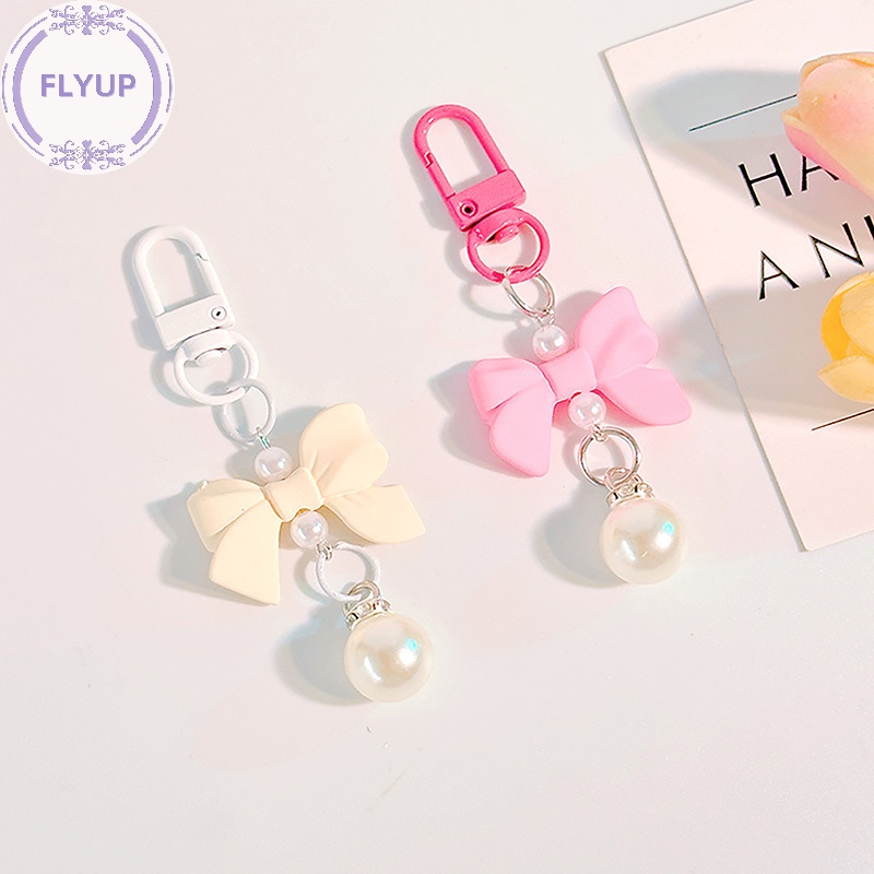 flyup-พวงกุญแจ-จี้โบว์-สีแคนดี้-แฟชั่น-y2k-อุปกรณ์เสริม-สําหรับห้อยกระเป๋าถือ-th