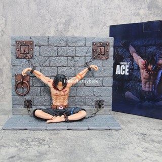 โมเดลฟิกเกอร์ Pvc อนิเมะ One Piece Portgas D Ace Figure Ace Roger Prisoner Portgas D Ace ของเล่นสําหรับเด็ก