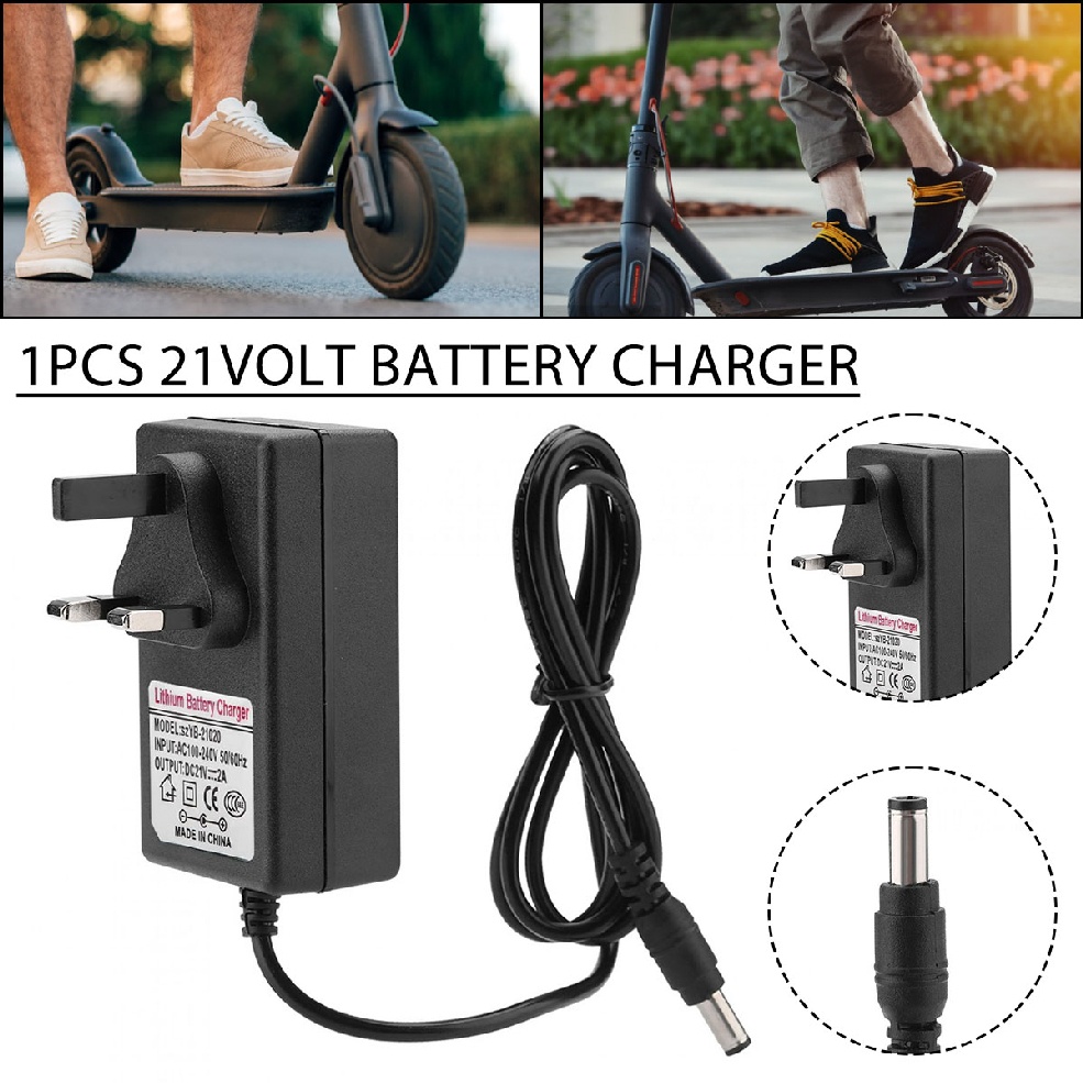 Battery Charger AC 100-240V DC 21V 2A Lithium Battery Charger Safe ...