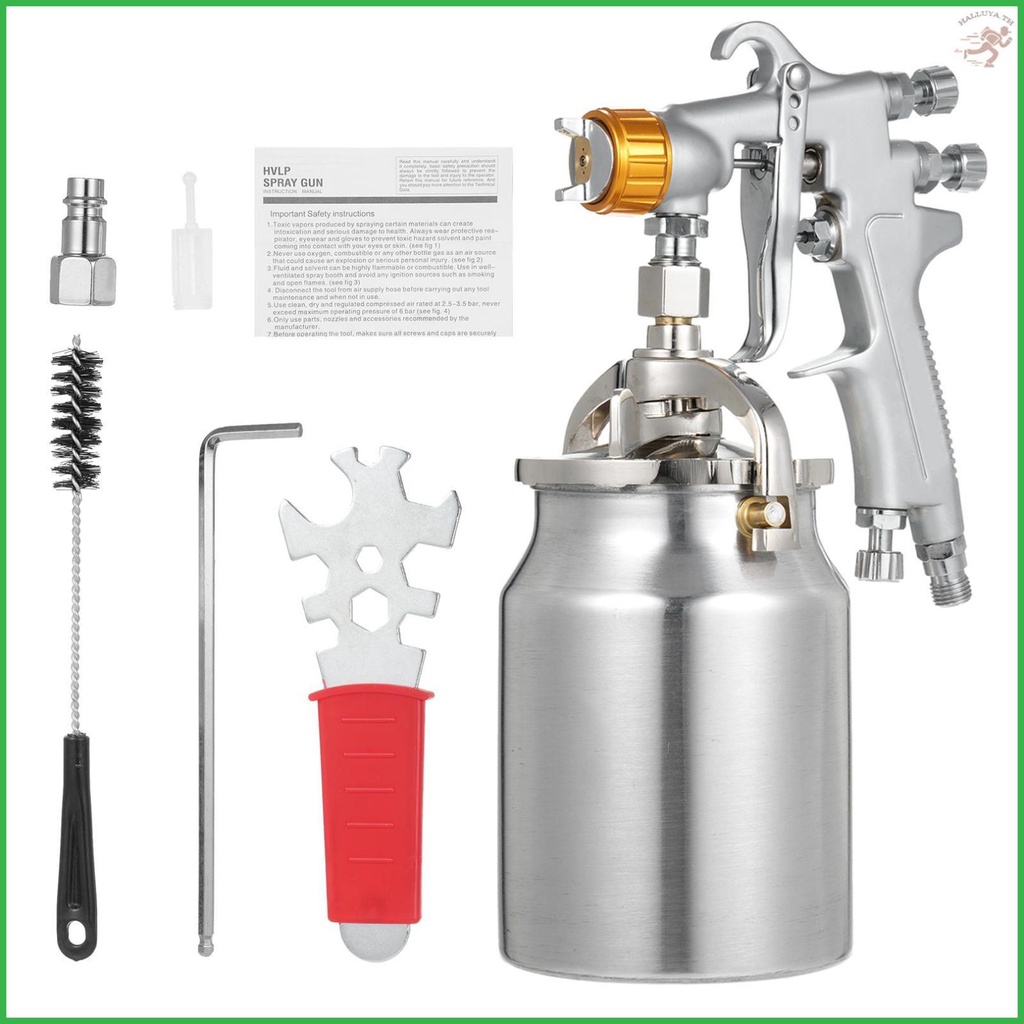 Professional Car Chassis Paint Sprayer Set 1.7mm Nozzles Flush Coater for Automotive Repair