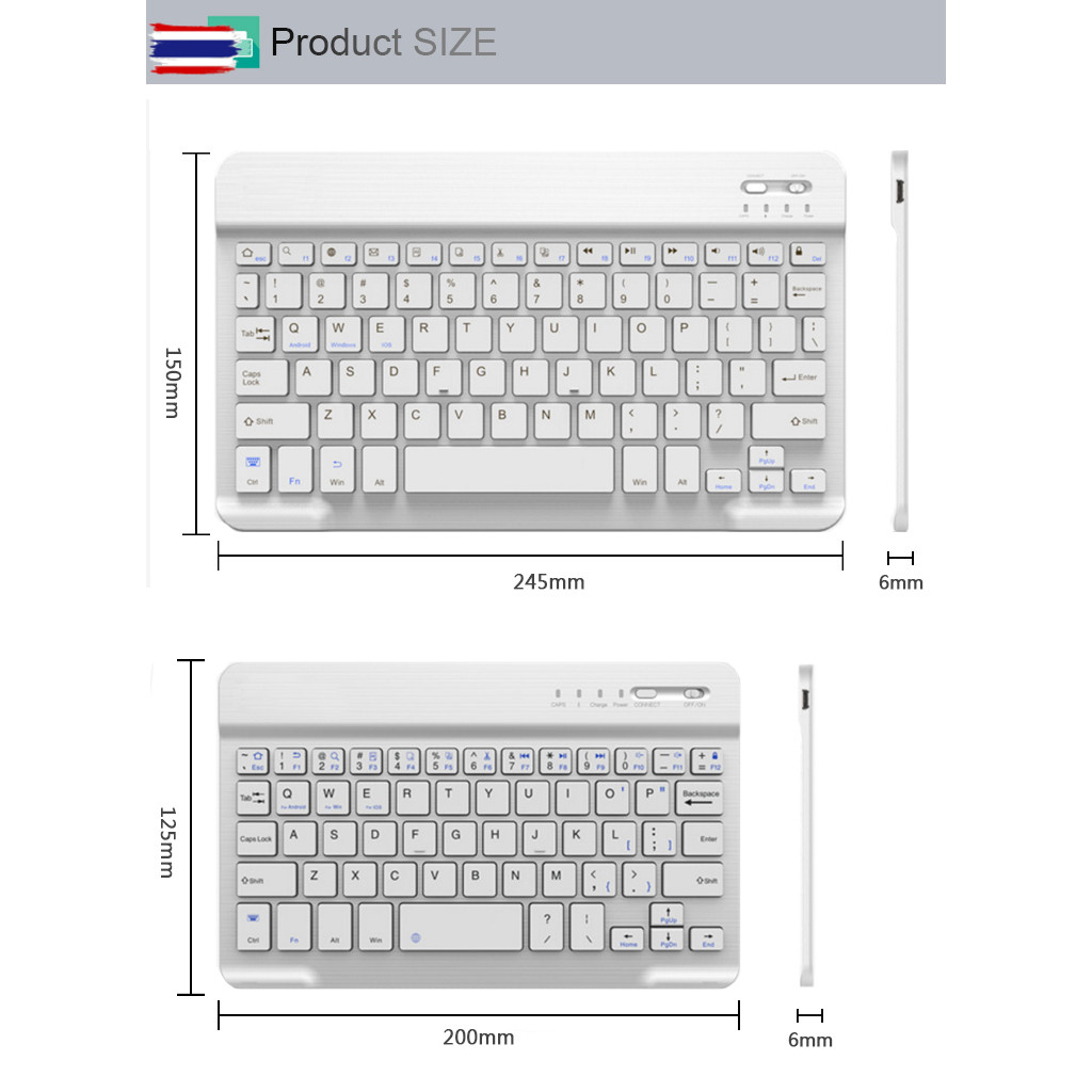 Bluetooth keyboard/ภาษาอังกฤษ English keyboard mini keyboard for Ipad/mobile keyboard Bluetooth KEYBOARD 3.0 Fast Connec