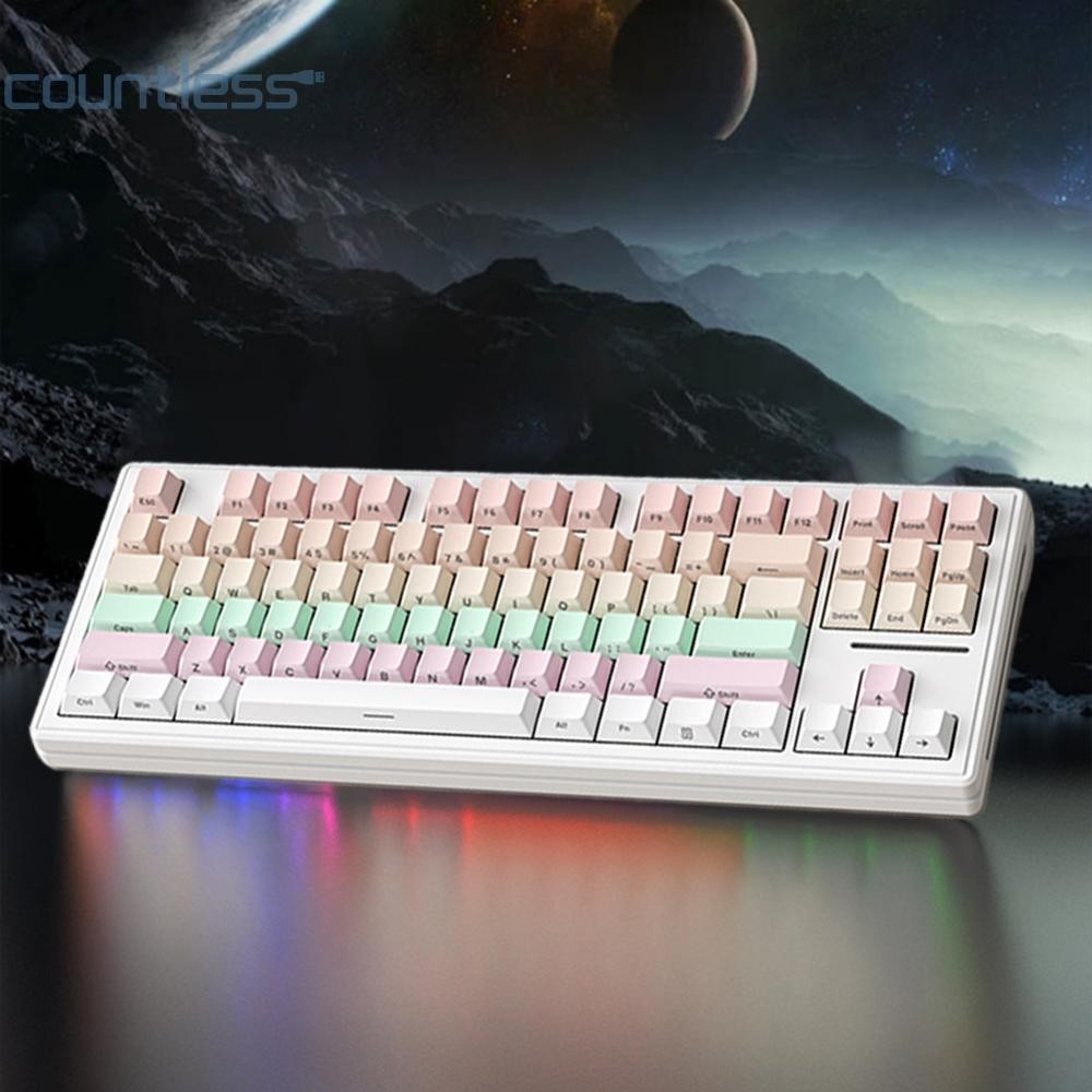 M87 Hot-Swappable Keyboard 87-Key Bluetooth-Compatible Wireless ...