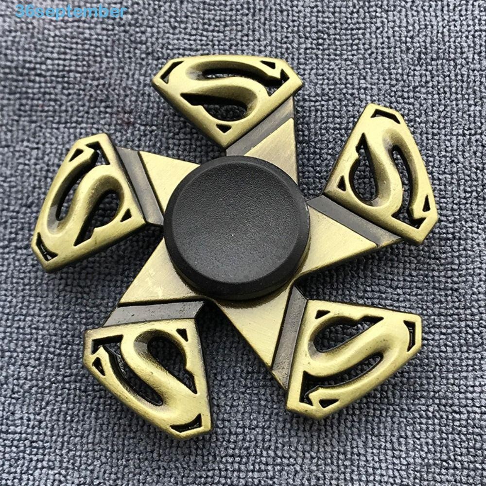 Spepember Finger Spinner,ทองเหลืองสีโลหะFidget Spinner,โต๊ะทํางานของ ...