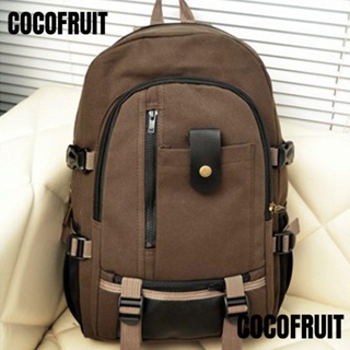 Cocofruit กระเป๋าเป้สะพายหลัง กระเป๋านักเรียน ผ้าแคนวาส ขนาดใหญ่ สําหรับเดินทาง