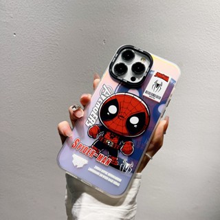 เคสโทรศัพท์มือถือ ผิวด้าน ลายสไปเดอร์แมน ไล่โทนสี หรูหรา สําหรับ Redmi Note 12 Pro Plus 5G Speed 7 Pro Redmi 12C 11A K30 Pro K40