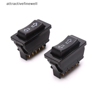 [attractivefinewell] สวิตช์หน้าต่างรถยนต์ DPDT DC 12V 20A 5 pins สีดํา TIV