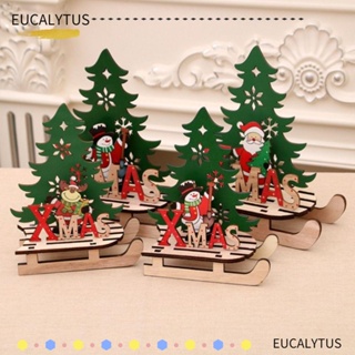 Eutus ตุ๊กตาซานตาคลอส แบบไม้ สําหรับตกแต่งต้นคริสต์มาส DIY