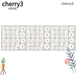 Cherry3 สติกเกอร์ไวนิล ลายดอกเดซี่ สีขาว ลอกออกได้ 30*90 ซม. สําหรับติดตกแต่งผนังห้องนอนเด็ก