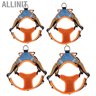 Allinit Dog Reflective  Strap Pet Harness Jewel Blue Mesh Breathable for Dogs