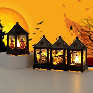 Halloween_ โคมไฟ LED รูปเปลวไฟจําลอง สําหรับตกแต่งบ้าน ฮาโลวีน กลางแจ้ง