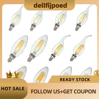 【dellfijpoed】หลอดไฟ Led E12 COB หรี่แสงได้