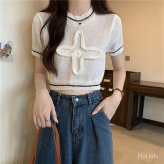 เสื้อยืด คอกลม แบบสวมหัว สามมิติ ฤดูร้อน สําหรับผู้หญิง sh31216