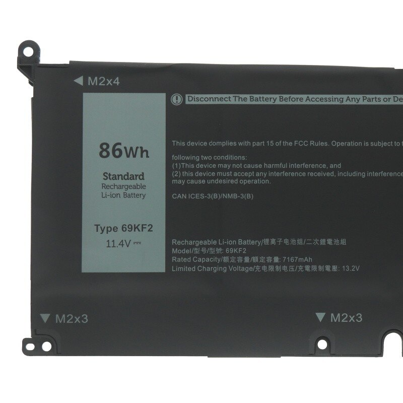 69KF2 8FCTC 70N2F แบตเตอรี่ For Dell Alienware M15 M17 R3 XPS 15 9500 ...