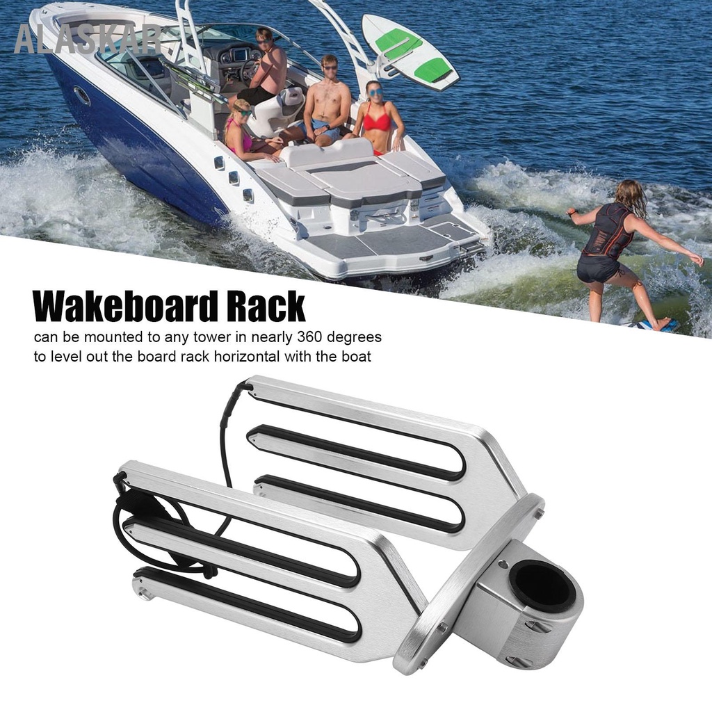 ALASKAR Wakeboard Rack อลูมิเนียมอัลลอยด์กระดานโต้คลื่น Tower ผู้ถือ
