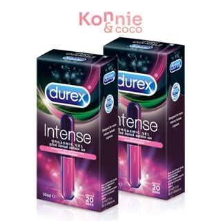 [แพ็คคู่] Durex Intense Orgasmic Gel [10ml x 2pcs] เจลหล่อลื่นสำหรับผู้หญิงสูตรใหม่ ตื่นเต้น เร้าใจ.