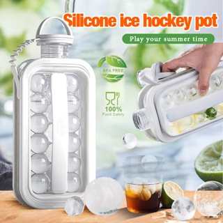 Ice Ball Maker Kettle Kitchen Bar อุปกรณ์เสริม Gadgets Tray Bag Ice Cube Mold 2 In 1 Ice Cube Tray