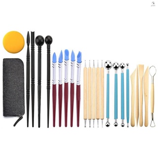 32 Pcs Polymer Clay Tools, Clay Sculpting Tools, Ball Stylus Dotting Tools,  Modeling Clay Tools Set, Ceramic Tools, Pottery Carving Tool With A Storag