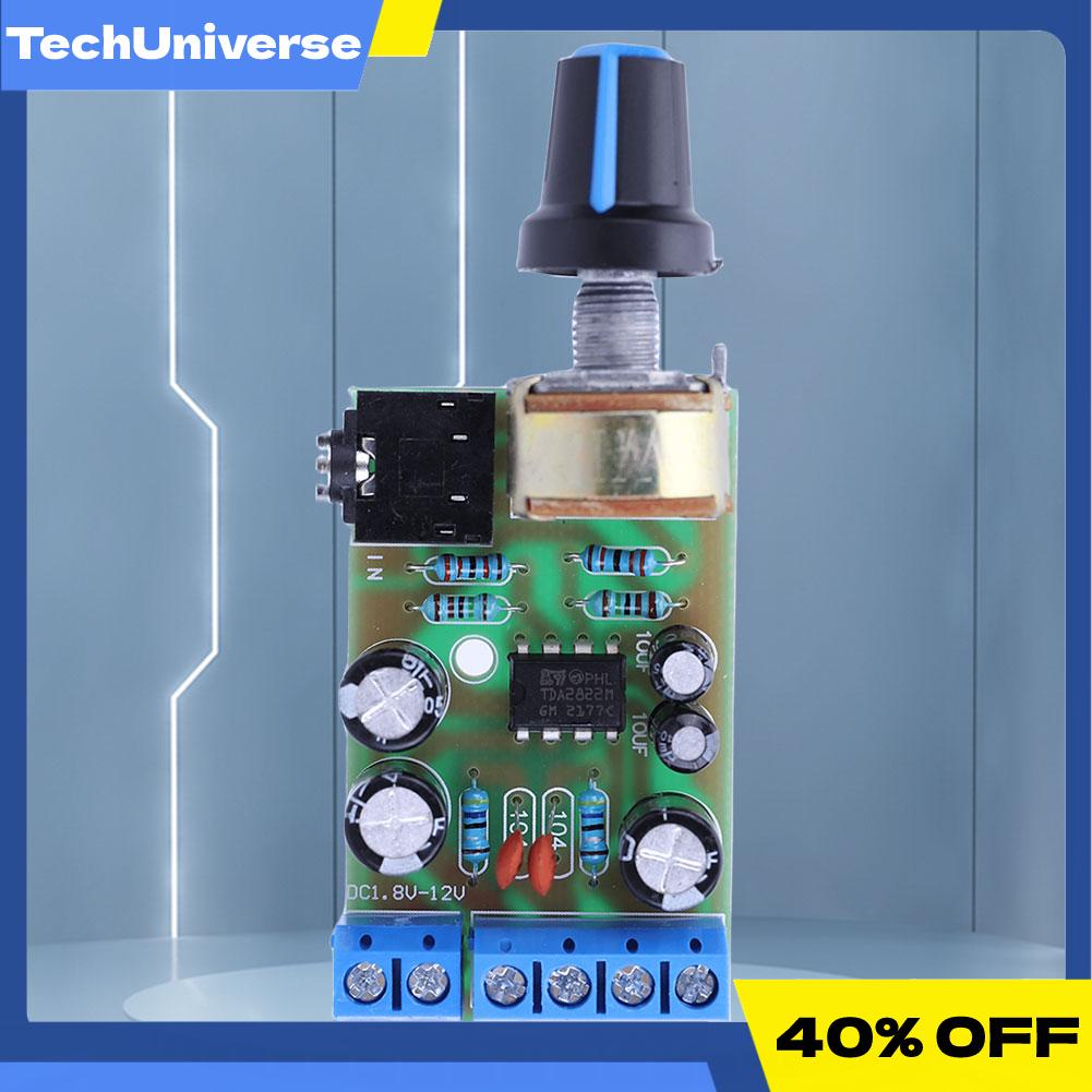 Tda2822m โมดูลบอร์ดขยายเสียง 2.0 ช่อง DC1.8-12V สําหรับลําโพง ...