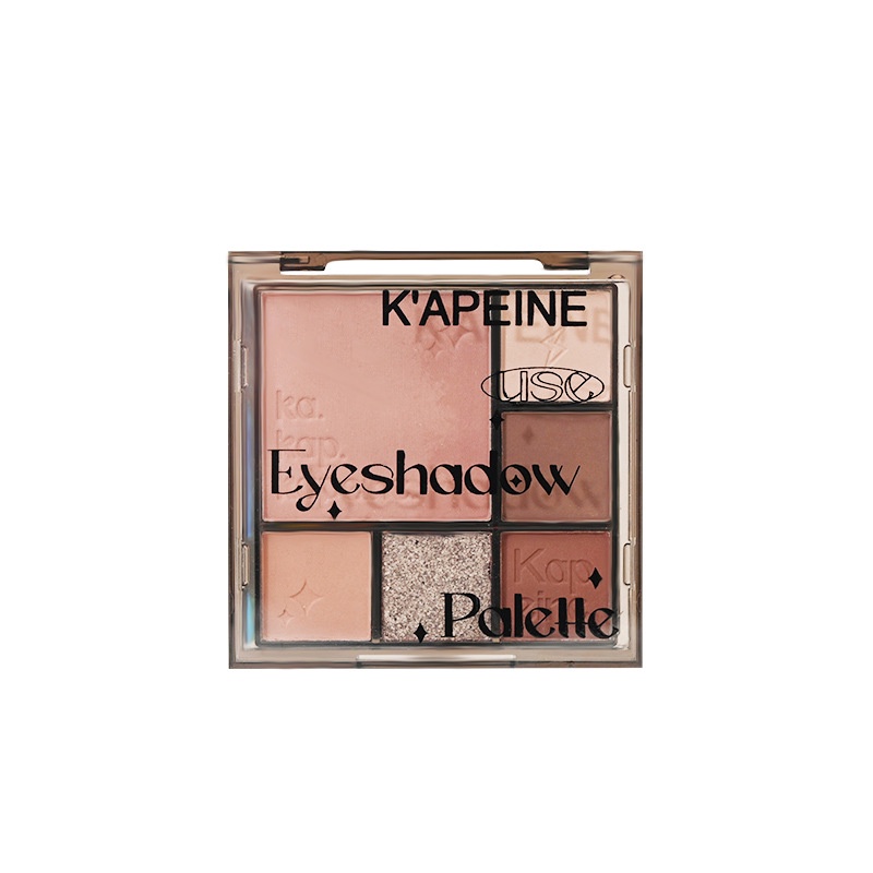 daily-premium-make-up-capel-gradient-six-color-eyeshadow-plate-gray-powder-brown-pearlescent-fine-flash-matte-blush-slim-highlight-integrated-plate-9-11li
