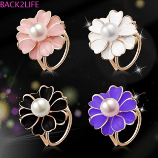 Back2life เครื่องประดับงานแต่งงานผ้าคลุมไหล่คลิปผ้าไหมสามล้อ Corsage Fastener มุกเข็มกลัด Pins