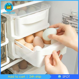 [Almencla1] กล่องเก็บไข่ สําหรับตู้เย็น