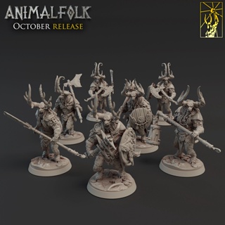 00101059- Dark Valley Orc 1/48 ปากกาไวท์เทนนิ่ง โมเดลเกมกระดาน War Chess DND Running Group 3D Print Model VF6S