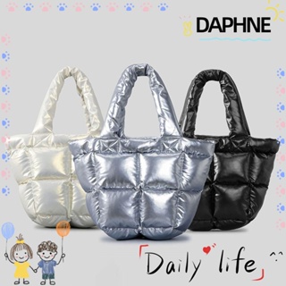 Daphne กระเป๋าถือ กระเป๋าช้อปปิ้ง ผ้าฝ้ายนุ่ม น้ําหนักเบา จุของได้เยอะ แฟชั่นฤดูหนาว สําหรับผู้หญิง
