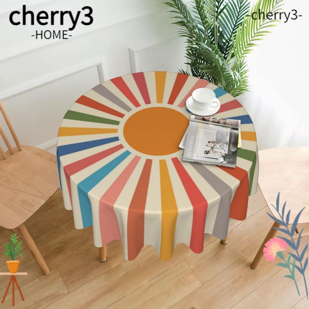cherry3-ผ้าปูโต๊ะ-ผ้าโพลีเอสเตอร์-ทรงกลม-60-นิ้ว-กันหก-ล้างทําความสะอาดได้-1-ชิ้น