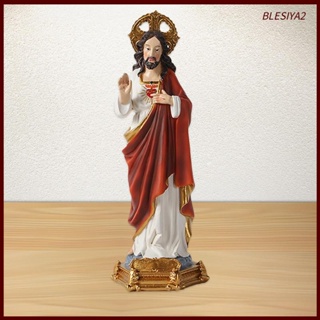 [Blesiya2] ฟิกเกอร์เรซิ่น รูปปั้นพระเยซู Saint Jesus ขนาด 12 นิ้ว สําหรับตกแต่งโต๊ะ