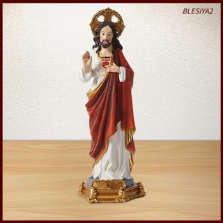 [Blesiya2] ฟิกเกอร์เรซิ่น รูปปั้นพระเยซู Saint Jesus ขนาด 12 นิ้ว สําหรับตกแต่งโต๊ะ