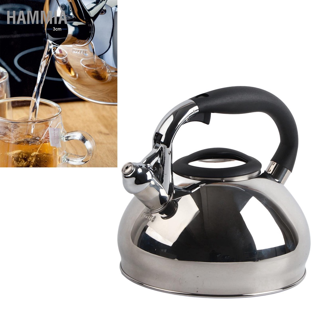 hammia-whistlingชากาต้มน้ำเครื่องทำความร้อนอย่างรวดเร็วขนาดใหญ่ความจุ-304-สแตนเลสwhistlingกาต้มน้ำergonomic-handleสำหรับhome