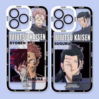 เคสโทรศัพท์มือถือแบบนิ่ม ใส ลายอะนิเมะ gojo satoru น่ารัก สําหรับ case samsung Galaxy A24 A14 A33 A73 A34 A54 A70 A22 Note 9 10 Plus 20 S9 S10 S23 S20 FE S21 S22 Ultra 5G