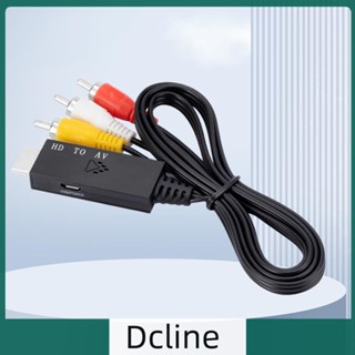 [Dcline.th] สายเคเบิลอะแดปเตอร์แปลง HDMI เป็น RCA AV ยาว 1 เมตร สําหรับระบบโฮมเธียเตอร์