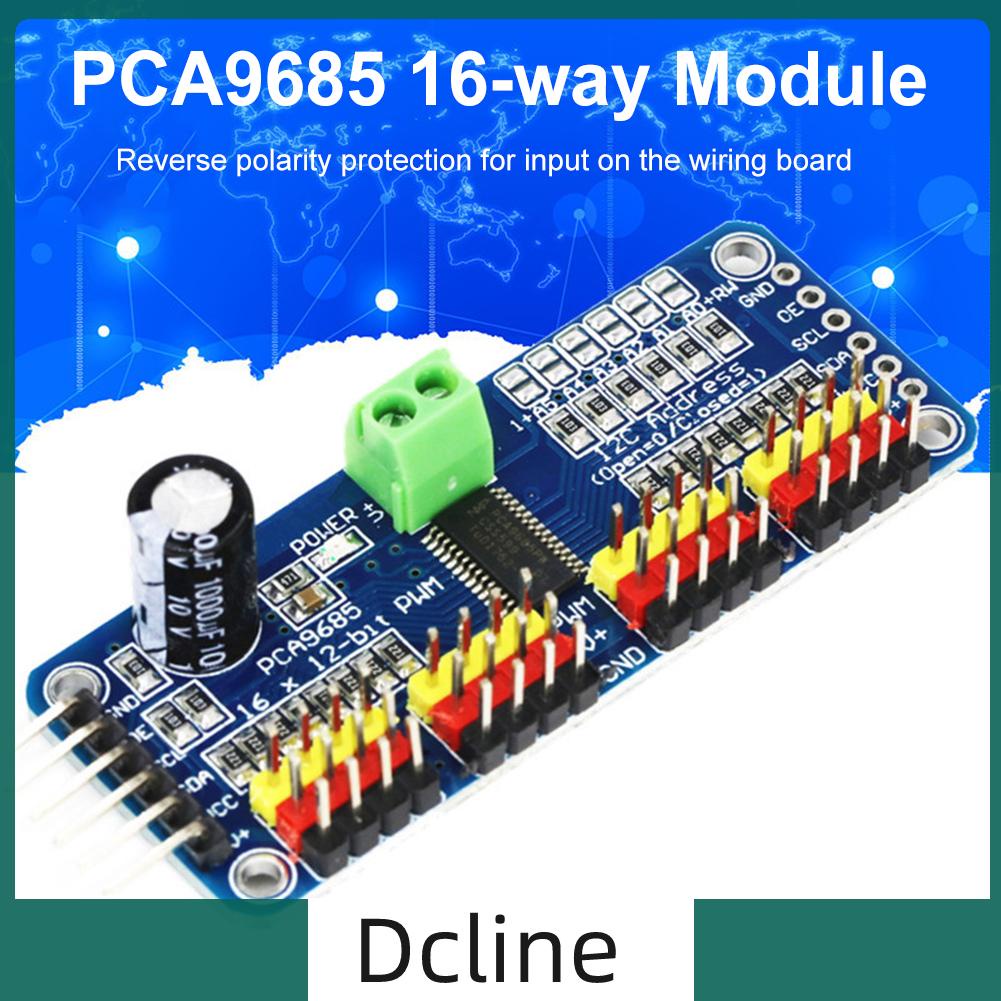 dcline-th-โมดูลเซอร์โวไดร์เวอร์-16-ช่อง-12-bit-pwm-servo-i2c-pca9685-40-1000hz-5-10v