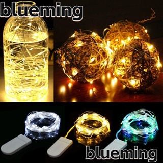 Blueming2 สายไฟ LED 10 20 30 ดวง ใช้แบตเตอรี่ สําหรับตกแต่งห้องนอน คริสต์มาส