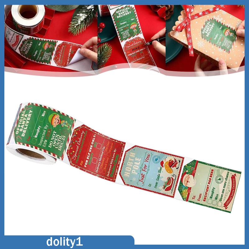 dolity1-สติกเกอร์-ลายคริสต์มาส-diy-สําหรับติดตกแต่งกล่องอาหาร-วันวาเลนไทน์-200-ชิ้น