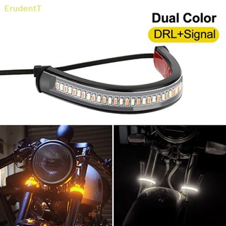 [ErudentT] 1 ชิ้น 12V LED รถจักรยานยนต์ ไฟเลี้ยวมอเตอร์กะพริบแหวนส้อมแถบโคมไฟ [ใหม่]