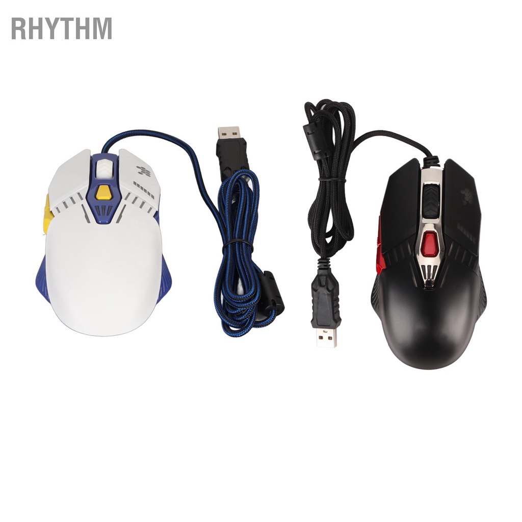Rhythm RGB Gaming Mouse 7200 DPI ปุ่ม Backlight โหมดซอฟต์แวร์สนับสนุน ...