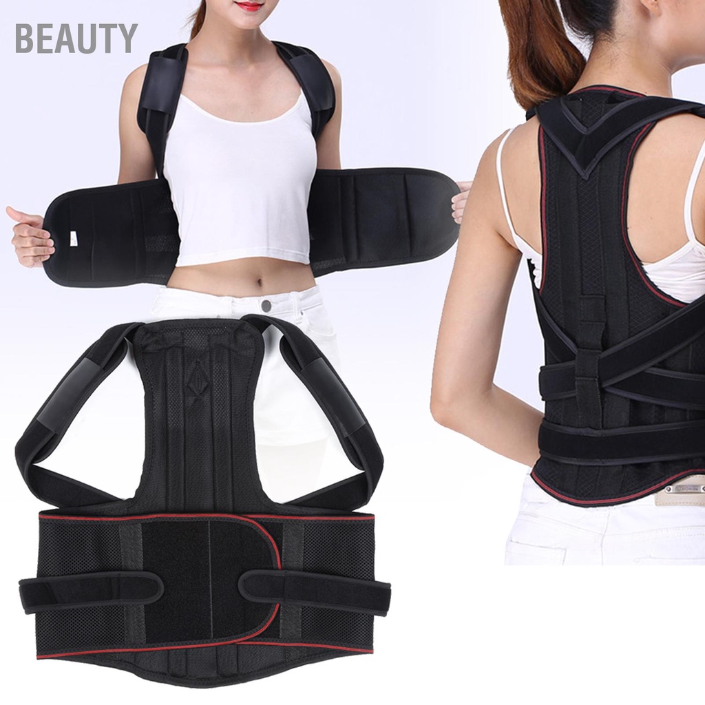 Beauty Lumbar Support Fixation Humpback Correction Back Spine Brace ...