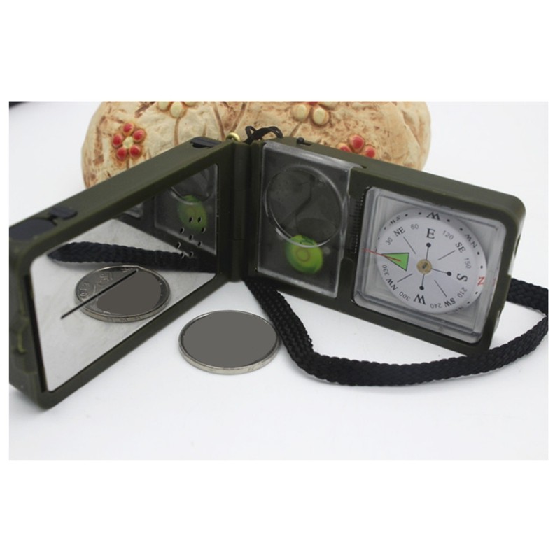 Survival เข็มทิศความแม่นยําสูง Professional โลหะ Sight เข็มทิศ Luminous ...