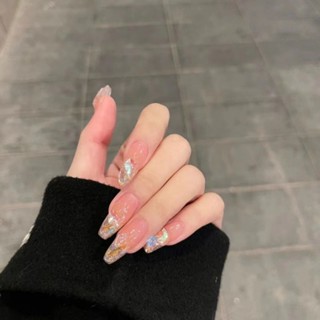 [Pure Handmade] เล็บปลอม แฮนด์เมด ถอดได้ สีนู้ด สําหรับตกแต่งเล็บ
