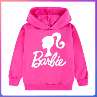 เสื้อกันหนาวแขนยาวลําลอง มีฮู้ด ลายภาพยนตร์ Baju Barbie แฟชั่นสําหรับตุ๊กตาบาร์บี้