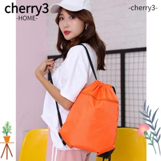 Cherry3 กระเป๋าเป้สะพายหลัง แบบหูรูด พับได้ สําหรับออกกําลังกาย เดินป่า ตั้งแคมป์ ยิม