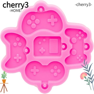 Cherry3 แม่พิมพ์ซิลิโคนเรซิ่น รูปจอยเกม 5 ช่อง สําหรับทําจี้เรซิ่น ของขวัญ 2 ชิ้น