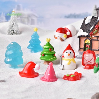 Erck&gt; ใหม่ ตุ๊กตาหิมะ คริสตัลเรซิ่น ขนาดเล็ก สําหรับตกแต่งต้นคริสต์มาส DIY