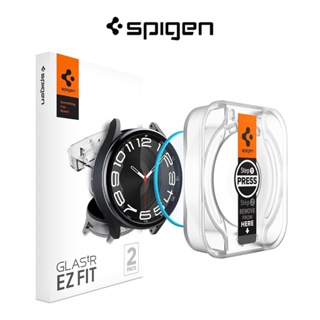 ฟิล์มกระจกนิรภัยกันรอยหน้าจอ 9H Spigen Galaxy Watch 6 Classic (43 มม.) EZ FIT Glas.tR Samsung [2 แพ็ก]
