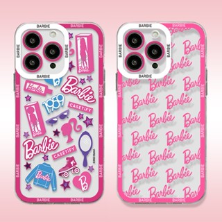 เคสโทรศัพท์มือถือแบบนิ่ม ใส ลายการ์ตูนบาร์บี้น่ารัก สําหรับ case samsung Galaxy A24 A14 A33 A73 A34 A54 A70 A22 Note 9 10 Plus 20 S9 S10 S23 S20 FE S21 S22 Ultra 5G